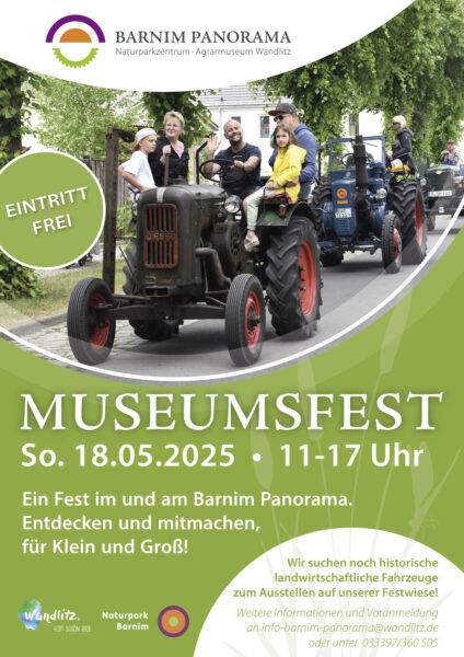 Plakat Museumsfest, Foto: Jeannine Schneider, Lizenz: Gemeinde Wandlitz