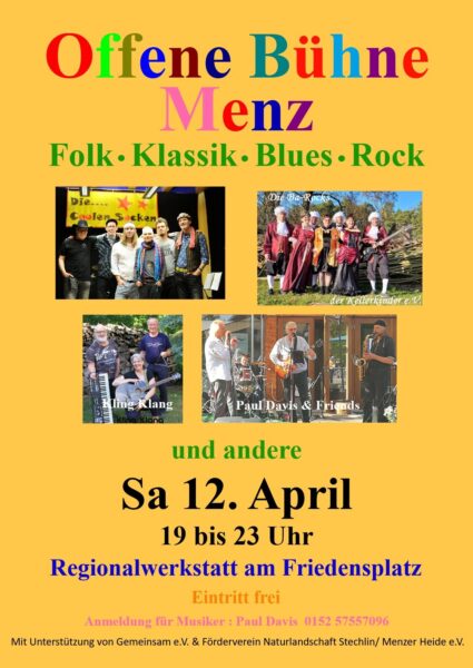 Offene Bühne Menz, Foto: Katrin Davis