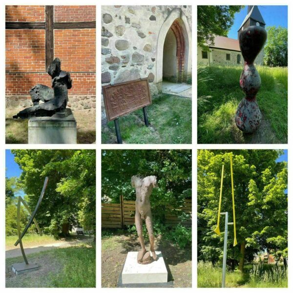 Skulpturengarten Wandlitz, Foto: Lucas Ludewig, Lizenz: Verein Skulpturengarten an der Dorfkirche Wandlitz e. V.