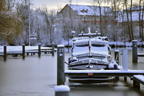 Schlosshafen Oranienburg im Winter