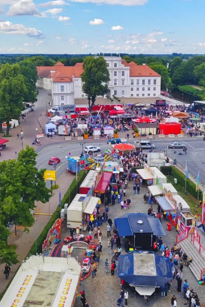 Stadtfest Oranienburg von oben