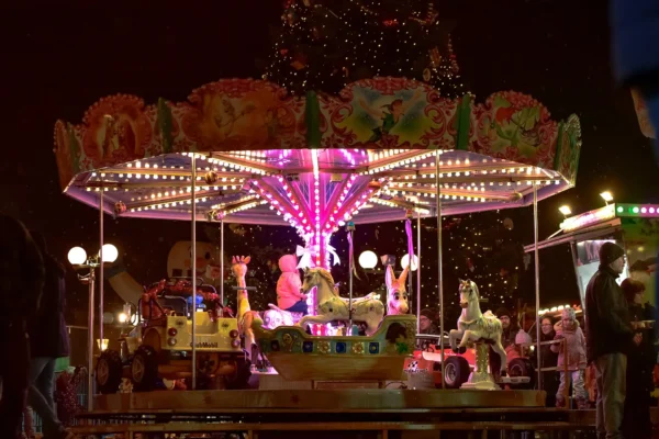 Karussell auf dem Weihnachtsmarkt Oranienburg