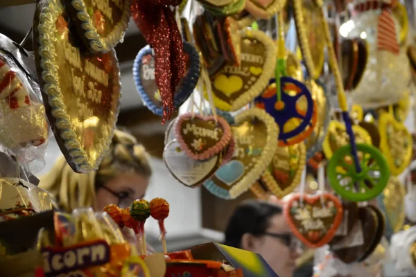 Lebkuchenherzen beim Weihnachtsmarkt Oranienburg
